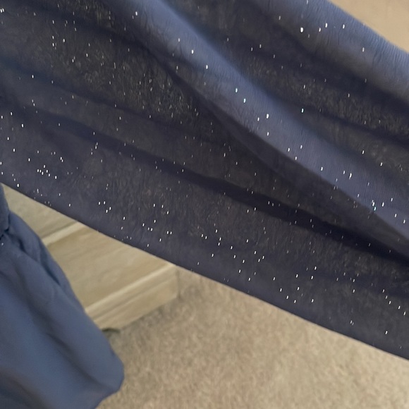 Peach Love California Blue Sparkly Romper - Picture 4 of 4